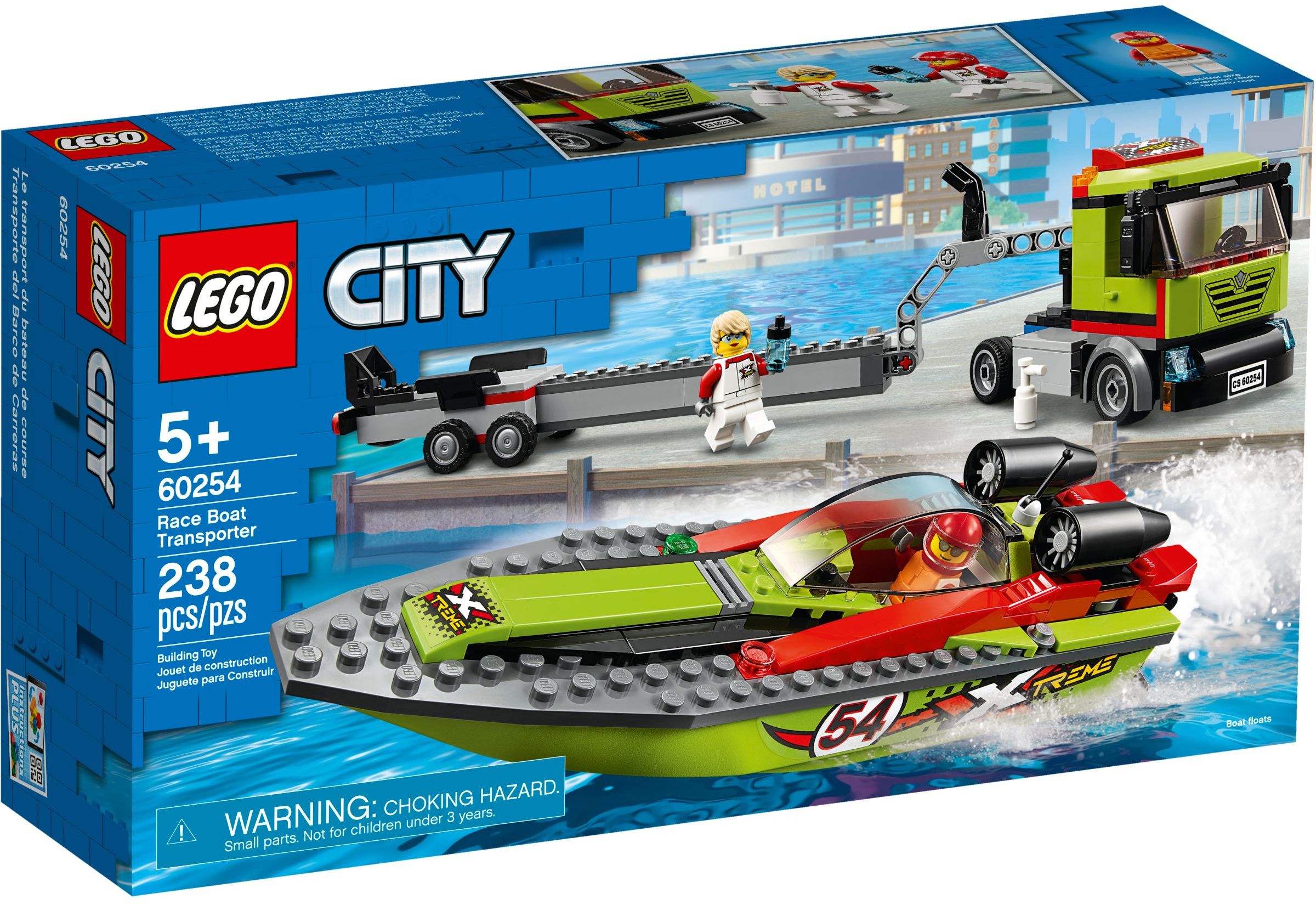 LEGO City Rennboot-Transporter 60254
