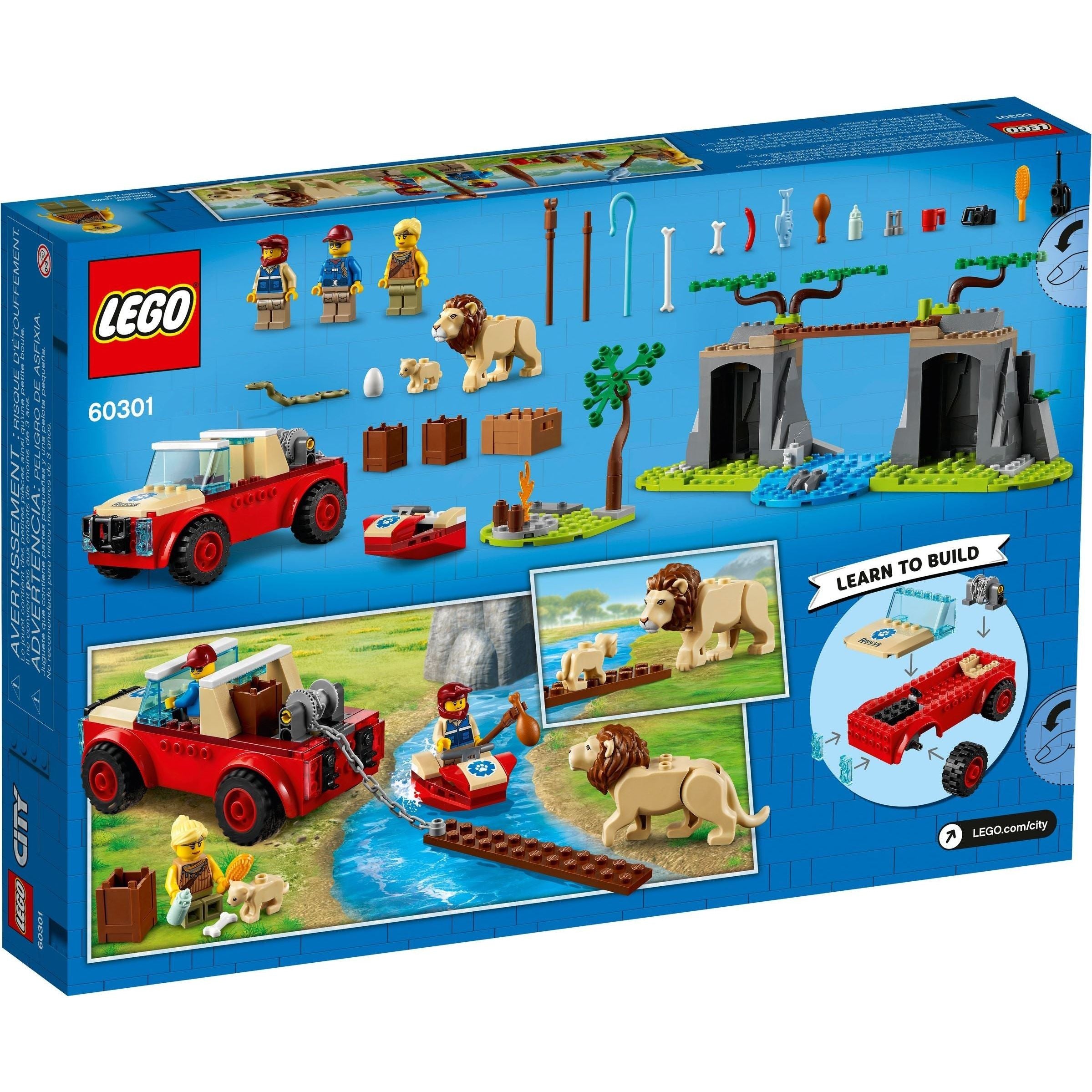 LEGO City Le véhicule de sauvetage des animaux 60301