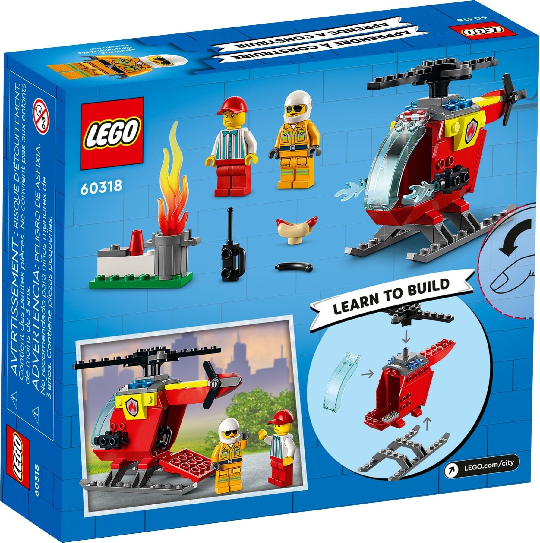 LEGO City Feuerwehrhubschrauber 60318