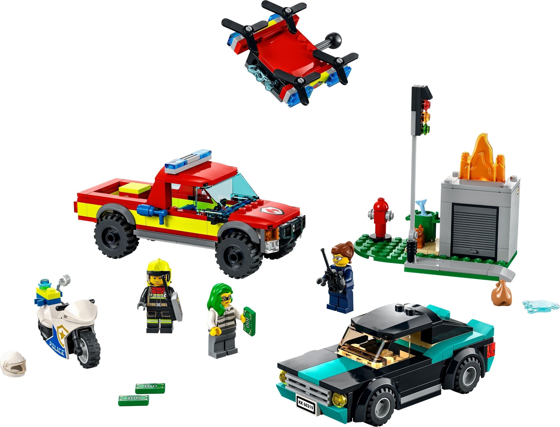 LEGO City Löscheinsatz und Verfolgungsjagd 60319