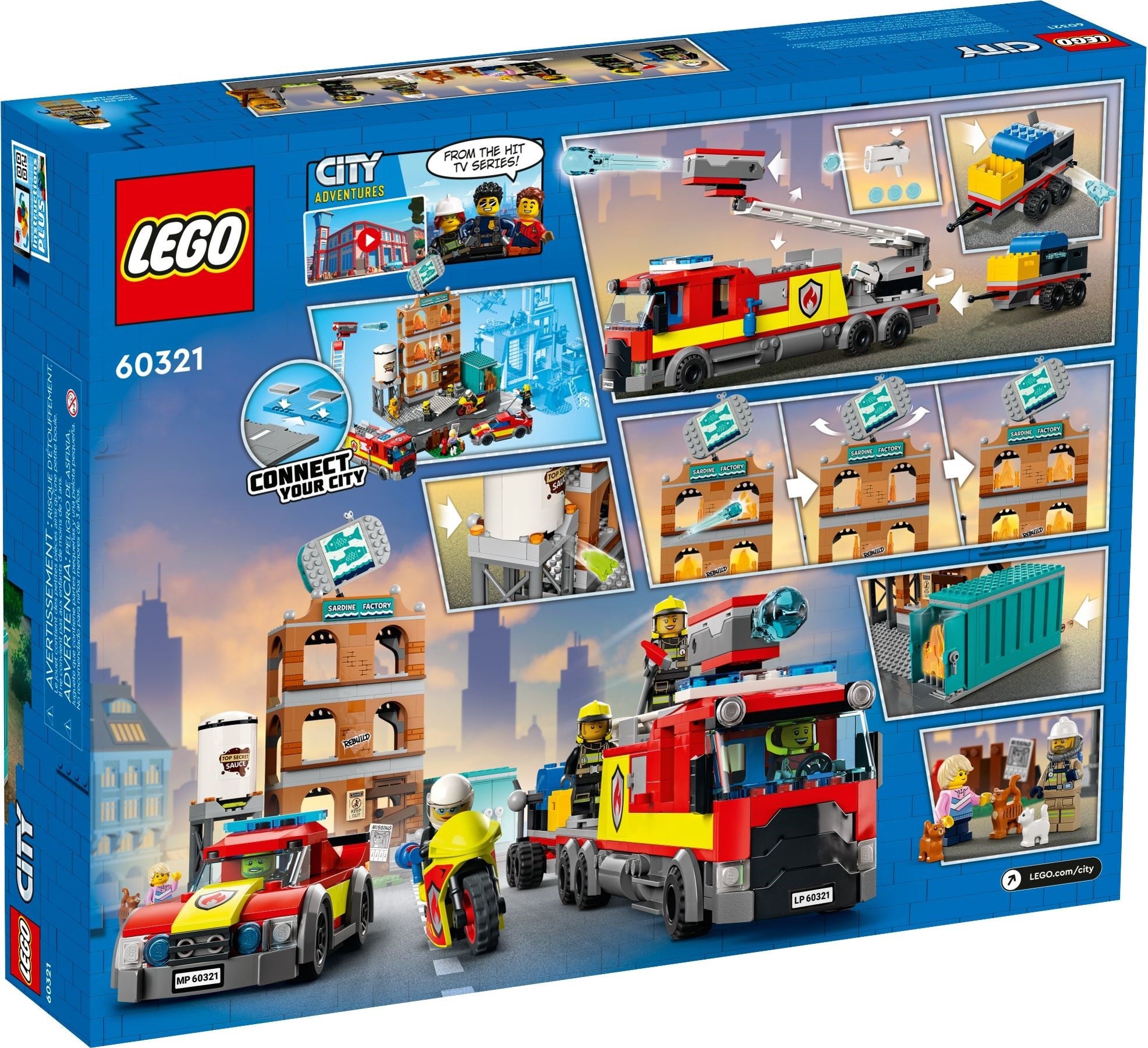 LEGO City Feuerwehreinsatz mit Löschtruppe 60321