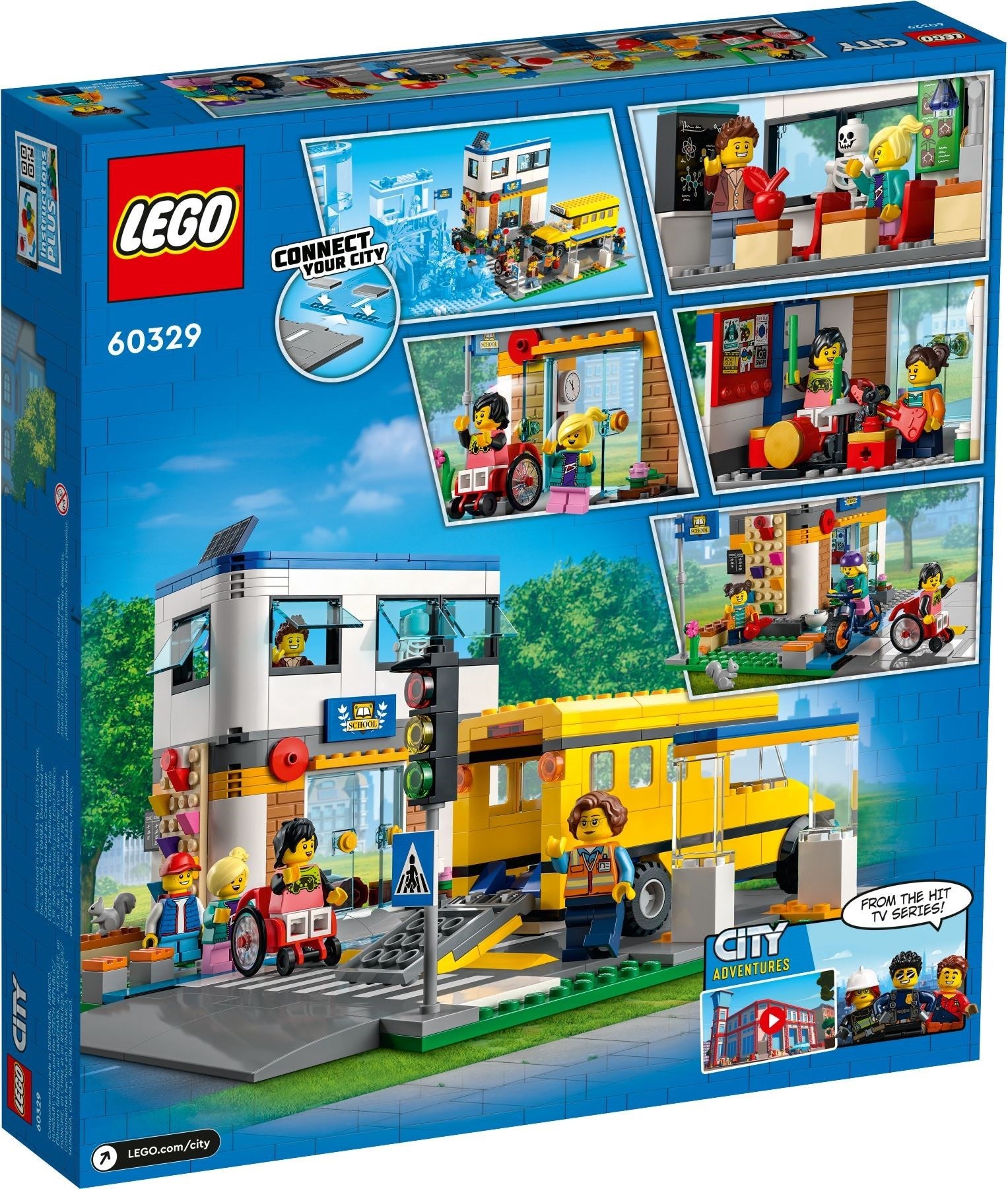 LEGO City Schule mit Schulbus 60329