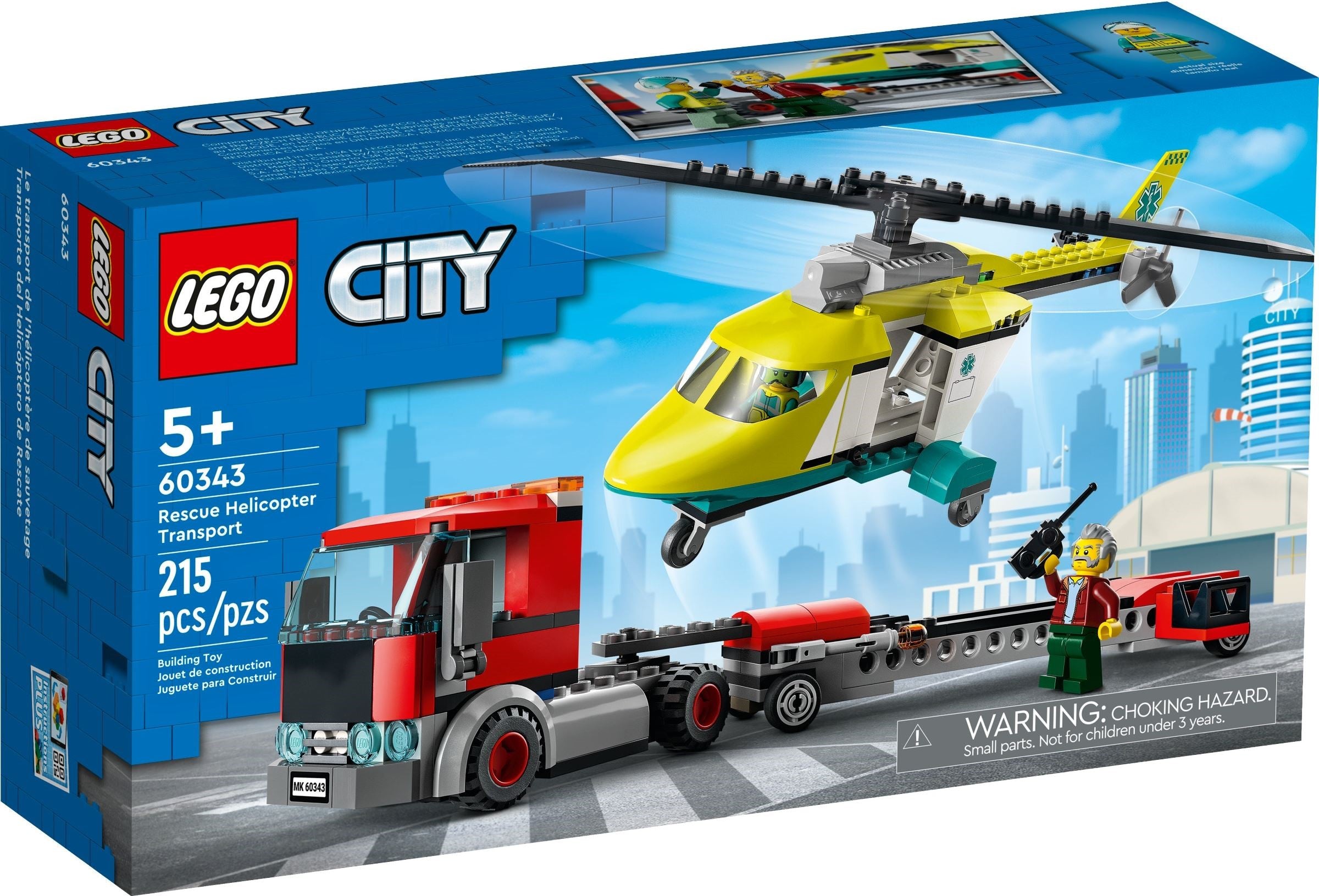 LEGO City Hubschrauber Transporter 60343