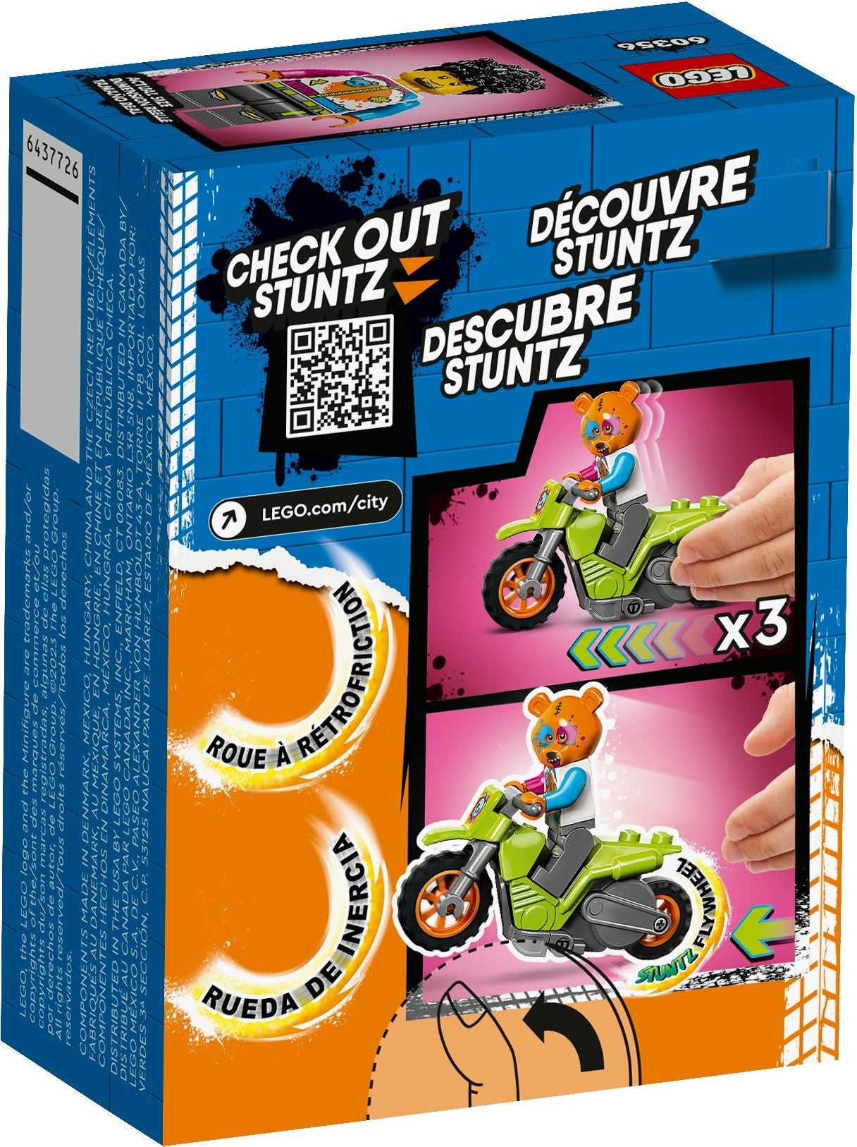 LEGO City Bären-Stuntbike 60356