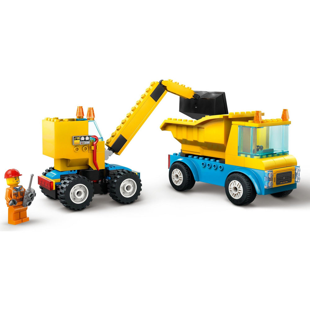 LEGO City Baufahrzeuge und Kran mit Abrissbirne 60391