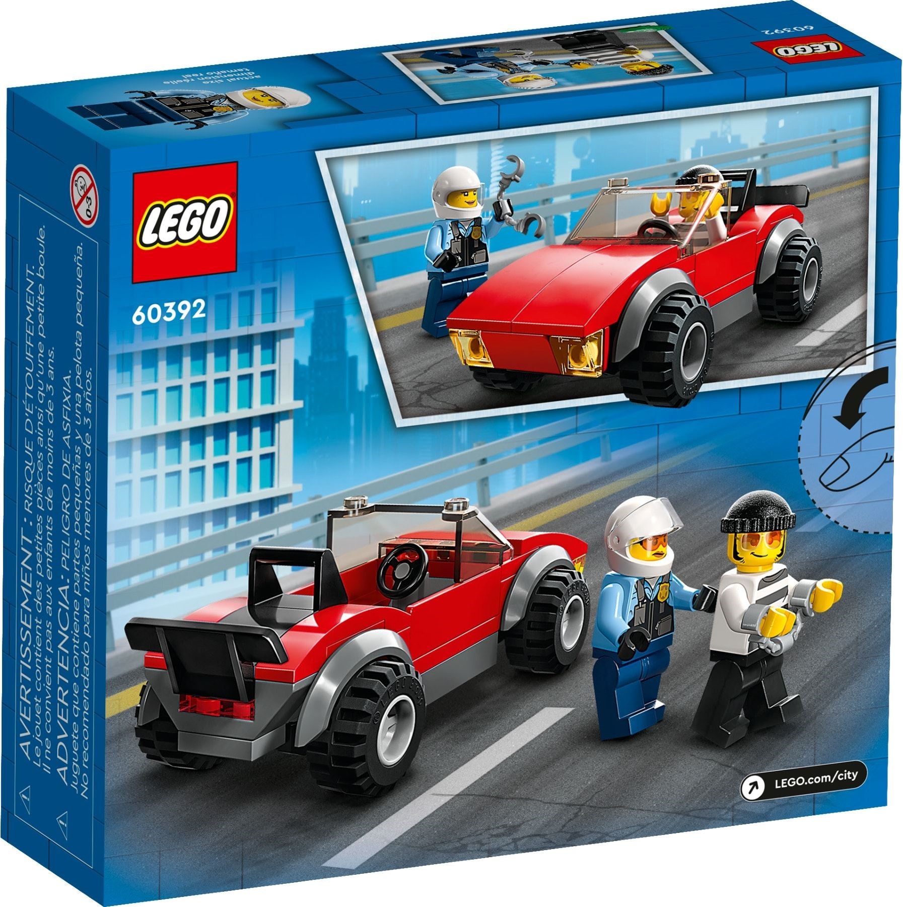 LEGO City Verfolgungsjagd mit dem Polizeimotorrad 60392