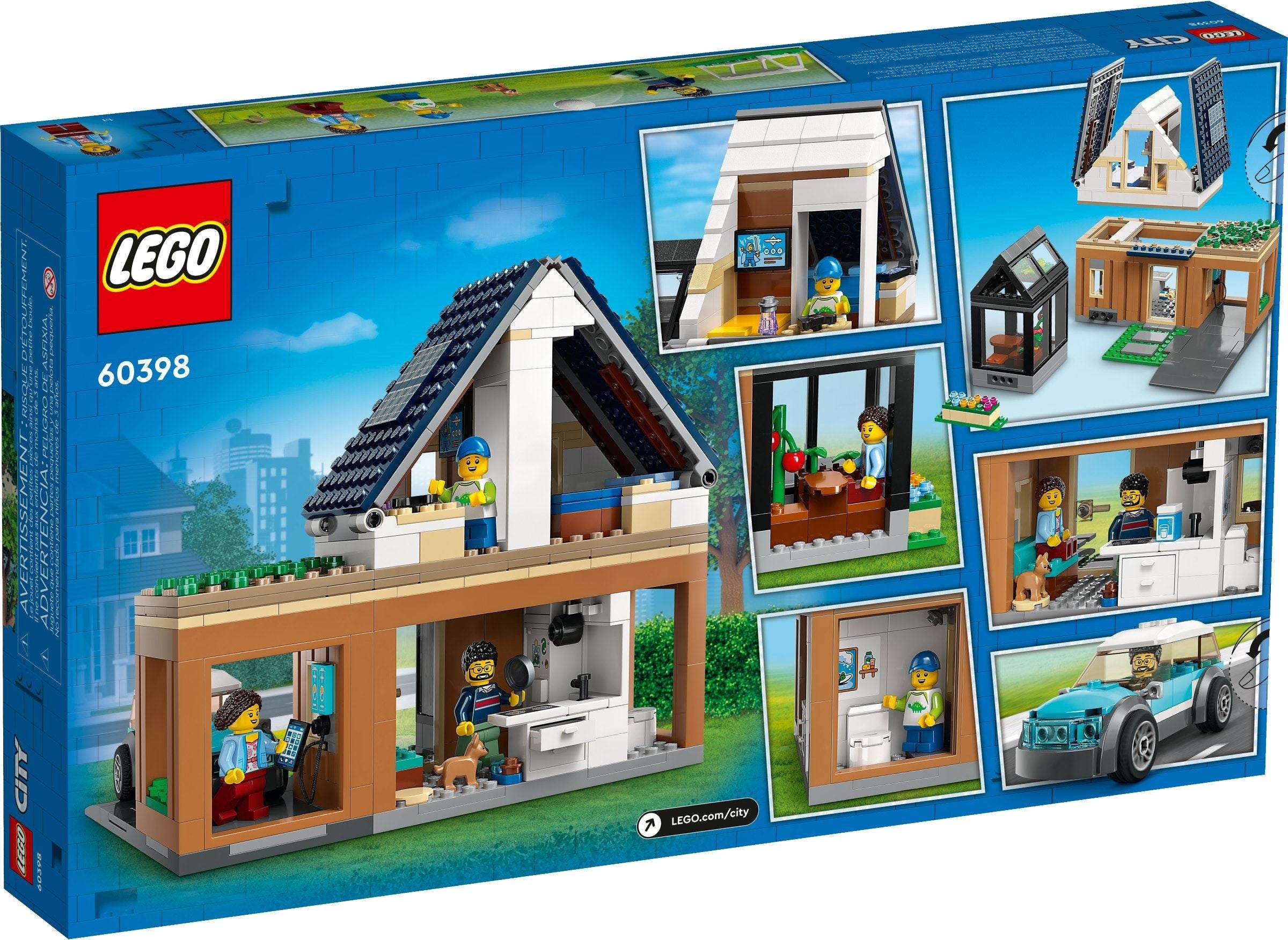 LEGO City  Familienhaus mit Elektroauto 60398