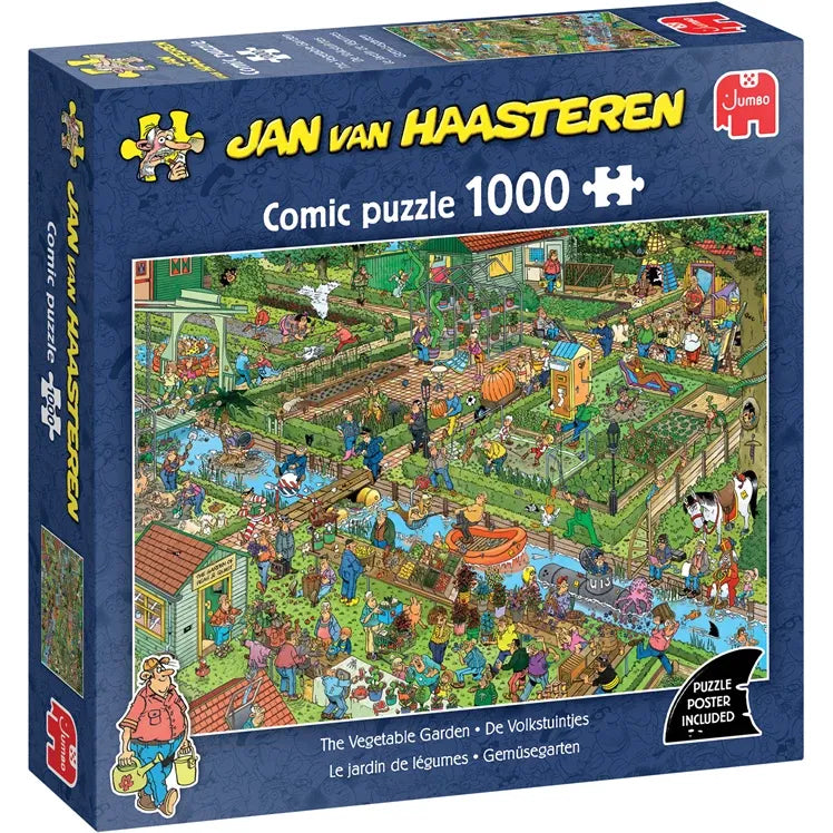 Puzzle Jan van Haasteren Gemüsegarten 1000 Teile, 68x49 cm, ab 12 Jahren