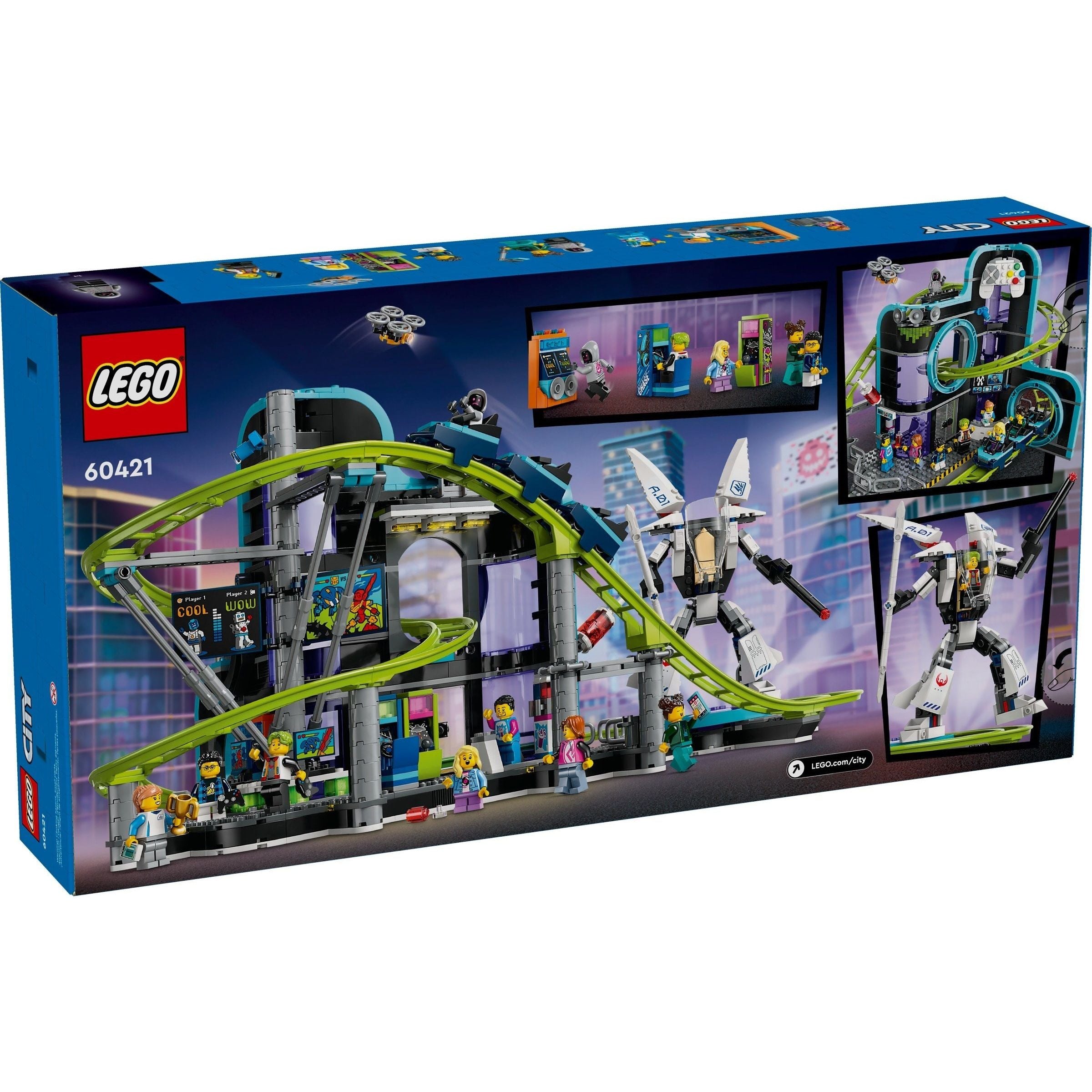 LEGO City Achterbahn mit Roboter-Mech 60421