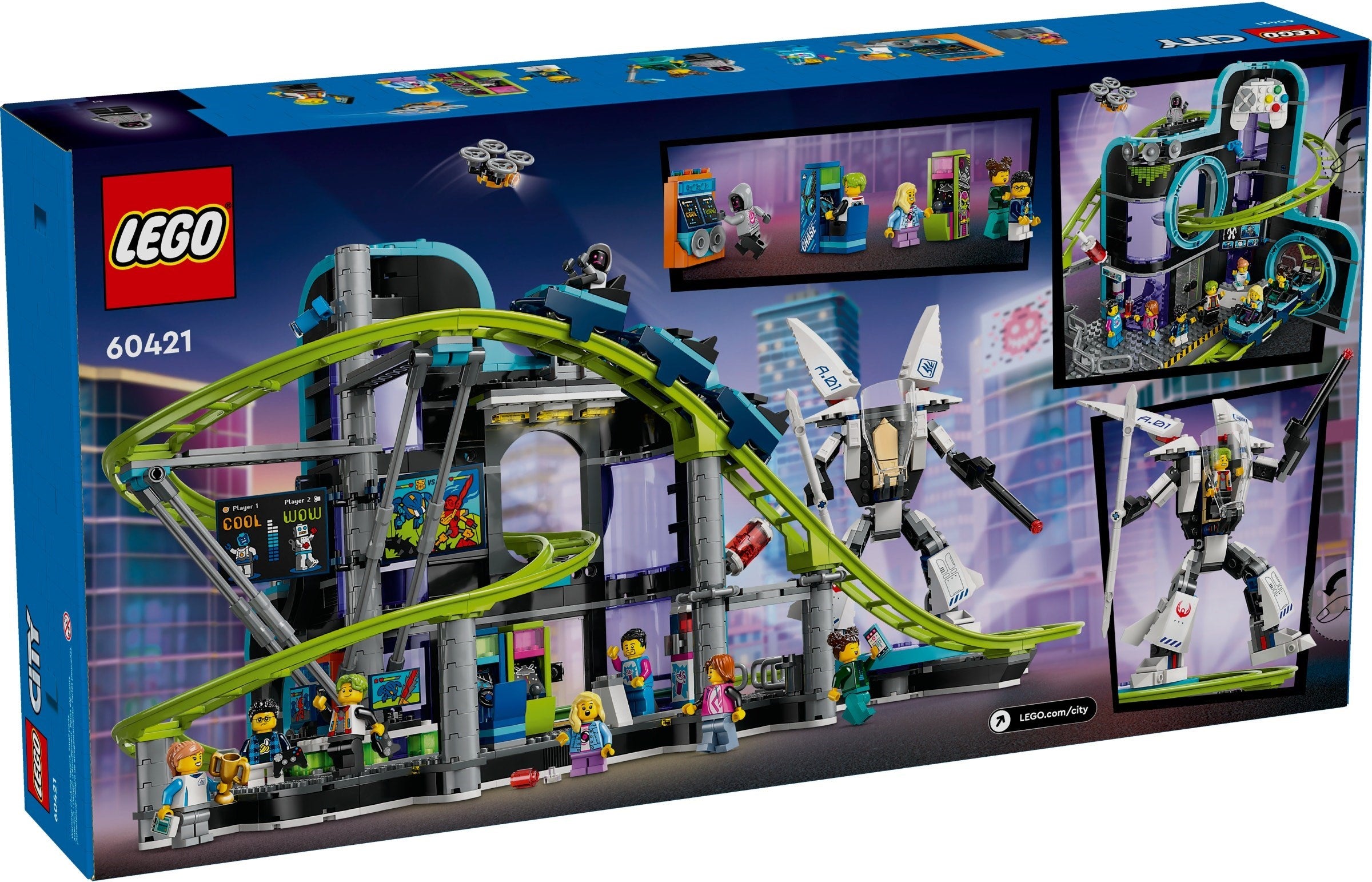 LEGO City Achterbahn mit Roboter-Mech 60421