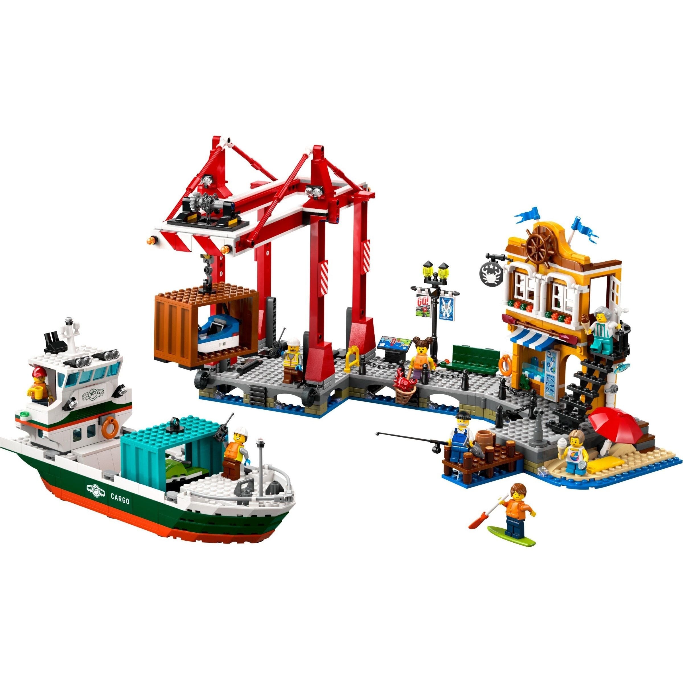 LEGO City Hafen mit Frachtschiff 60422