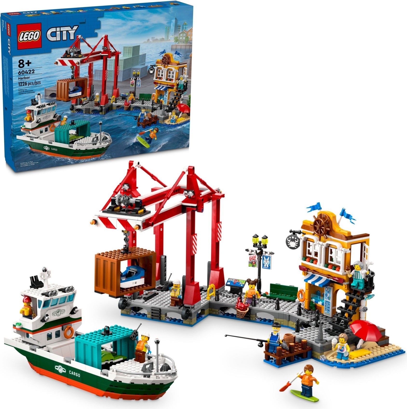 LEGO City Hafen mit Frachtschiff 60422