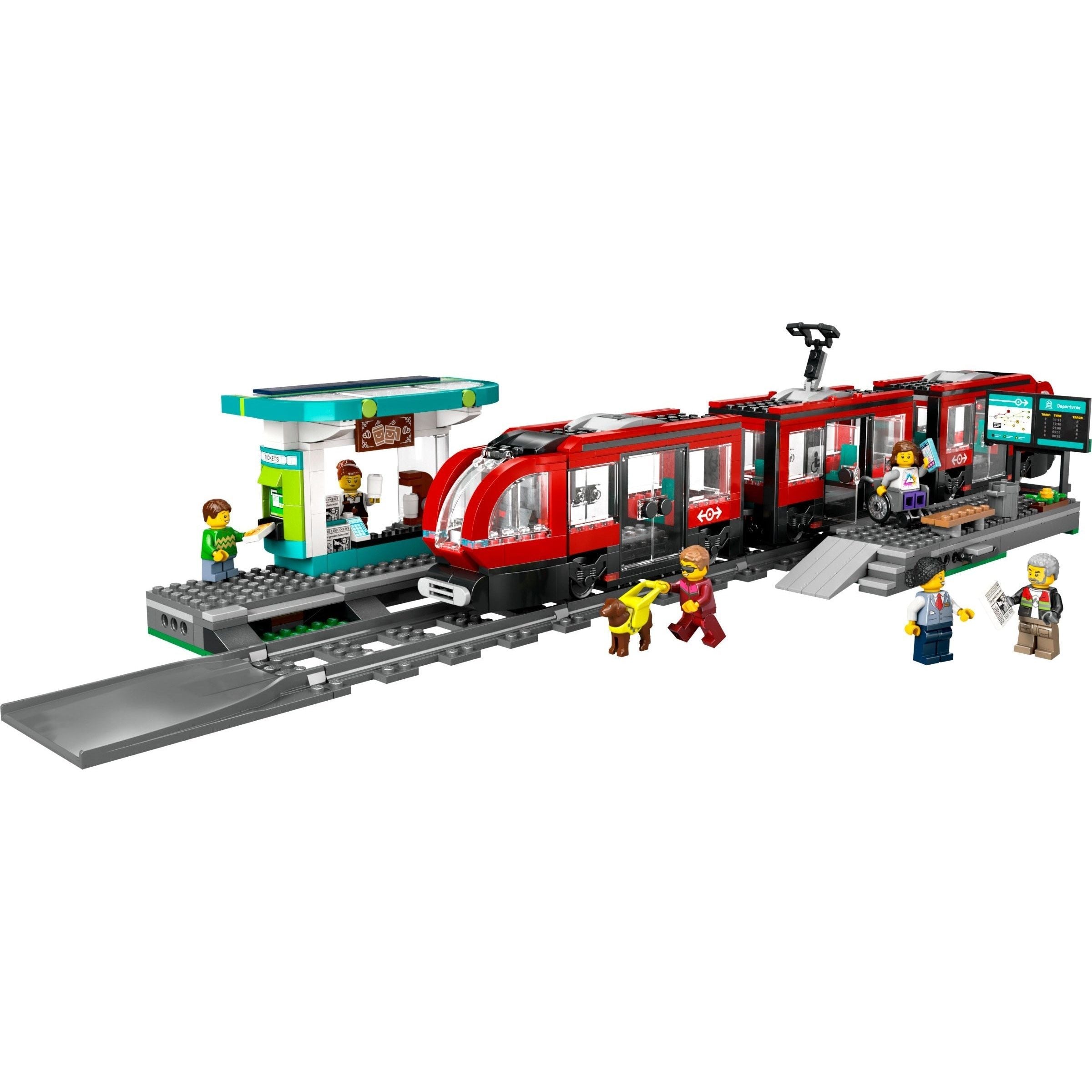 LEGO City Strassenbahn mit Haltestelle 60423