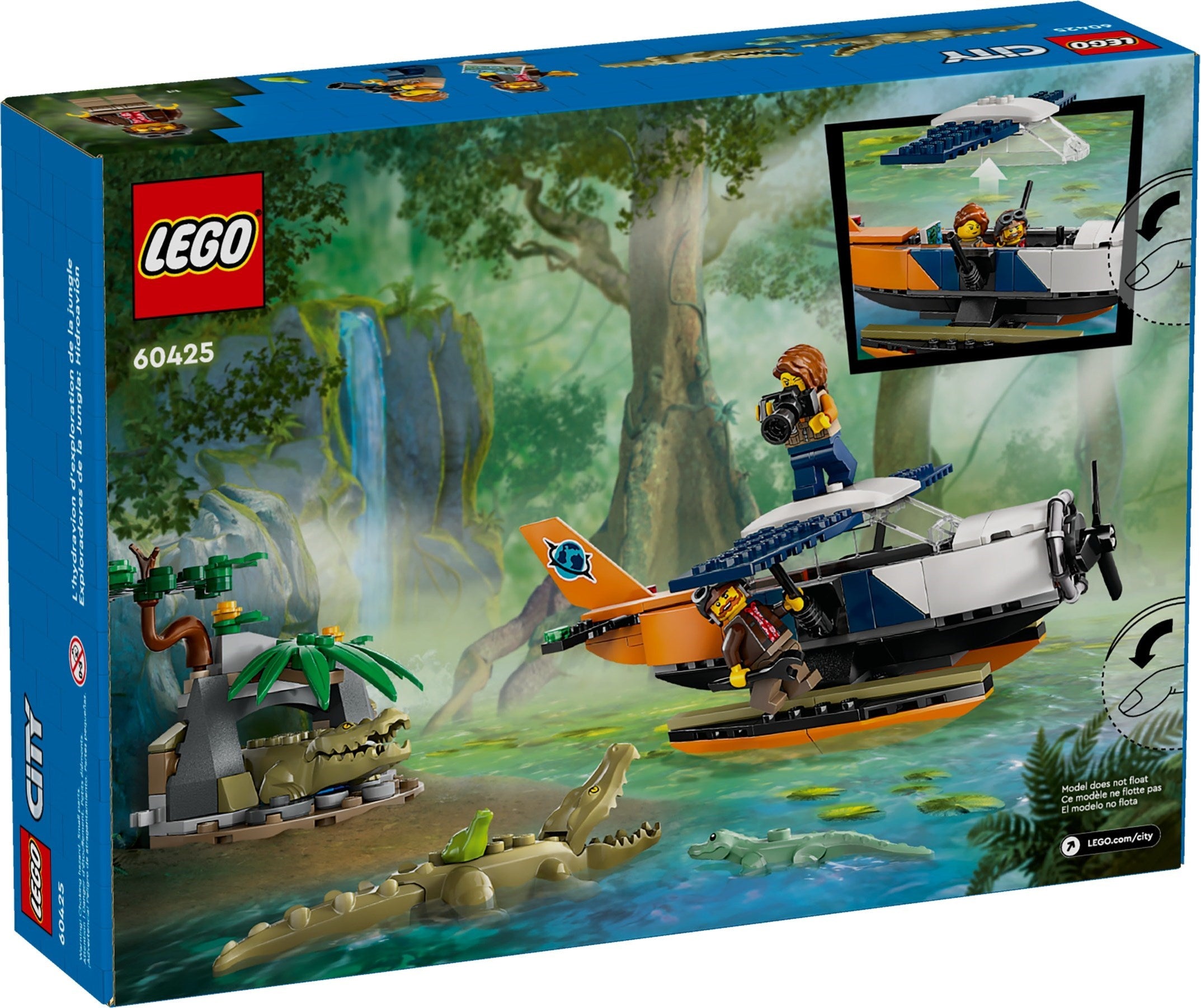 LEGO City Dschungelforscher-Wasserflugzeug 60425