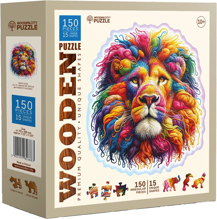 Wooden City Puzzle Holz M Soft Lion