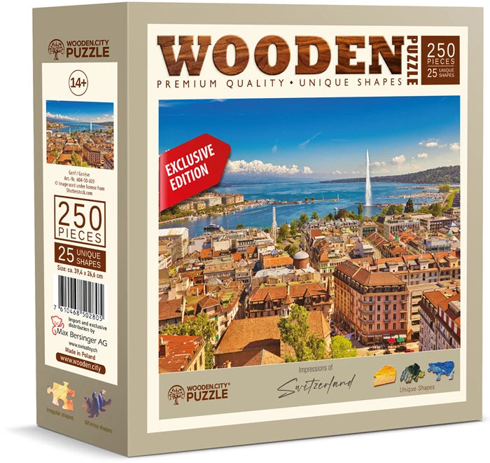 Wooden City Puzzle Holz L CH Genf