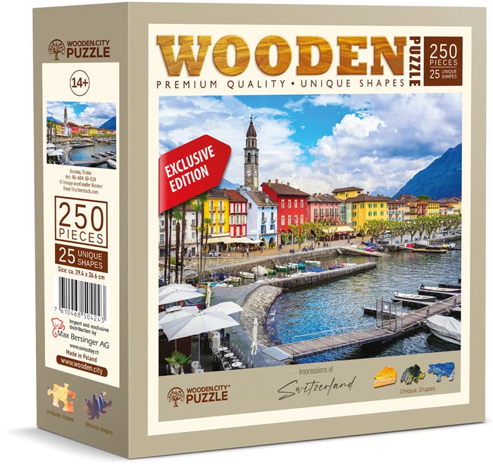 Wooden City Puzzle Holz L CH Ascona