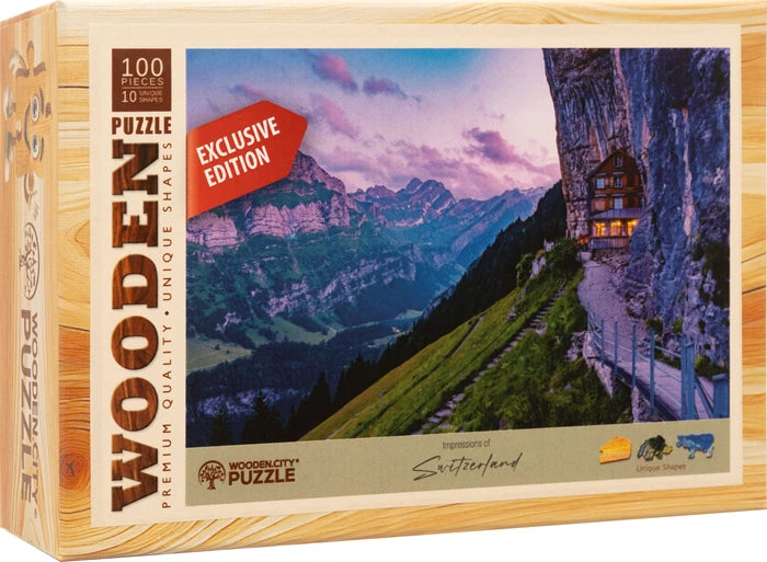 Wooden City Mini-Puzzle Holz Aescher