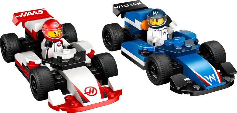 LEGO City F1 Williams Racing und Haas F1 Rennautos 60464