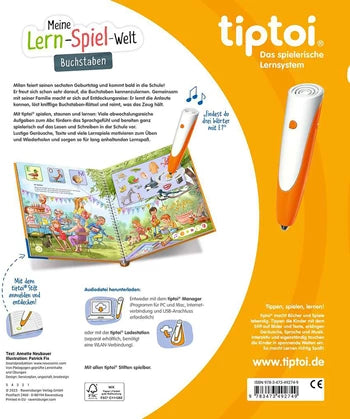 Tiptoi Buch Buchstaben, d Meine Lern-Spiel-Welt, 16 Seiten, ab 4 Jahren, ohne Stift