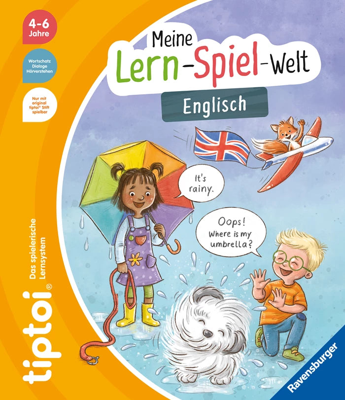 Tiptoi Buch Englisch, d Meine Lern-Spiel-Welt, 16 Seiten, ab 4 Jahren, ohne Stift