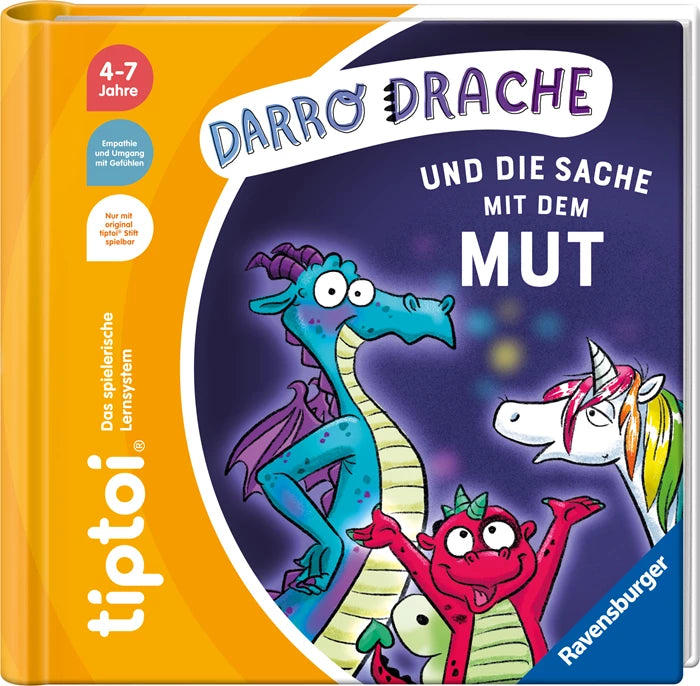 Tiptoi Buch Darro Drache, d Die Sache mit dem Mut, 16 Seiten, ab 4 Jahren, ohne Stift