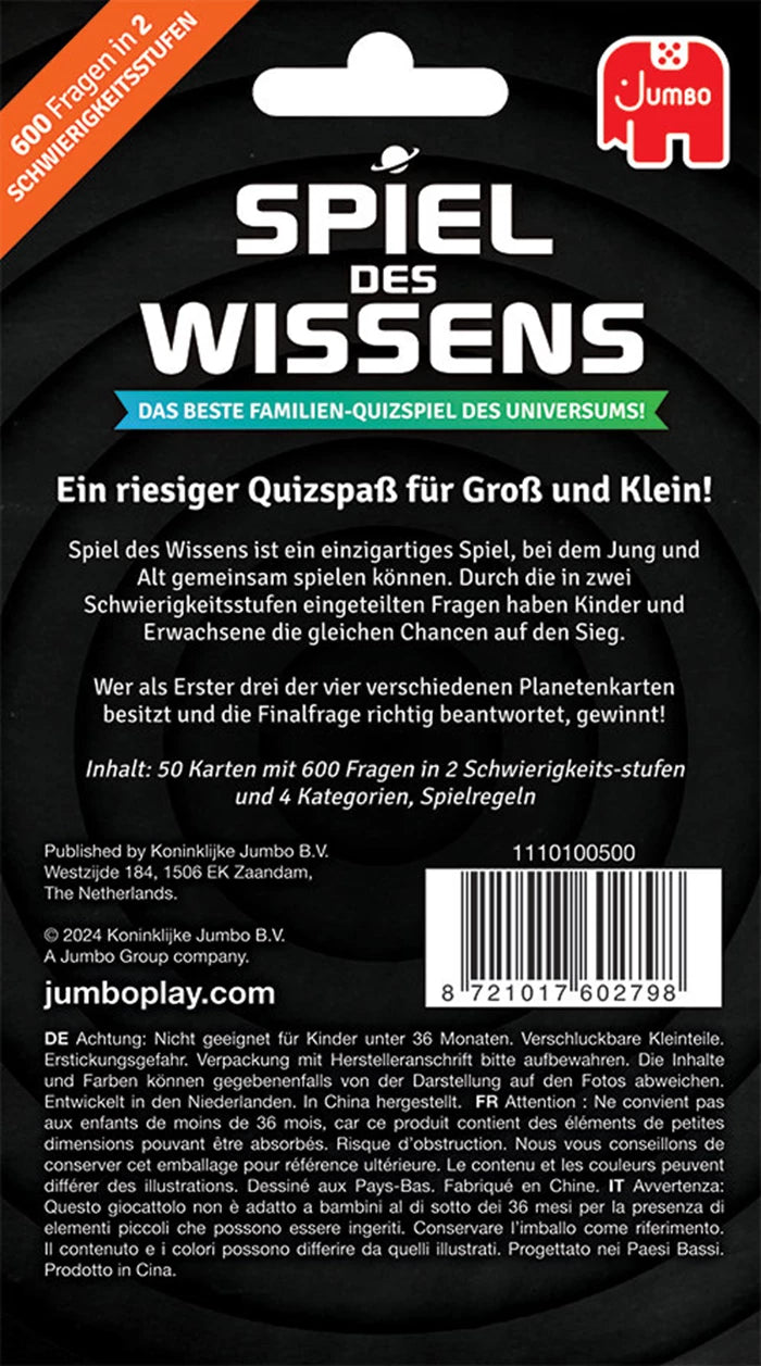 Jumbo Spiel des Wissens Kartenspiel