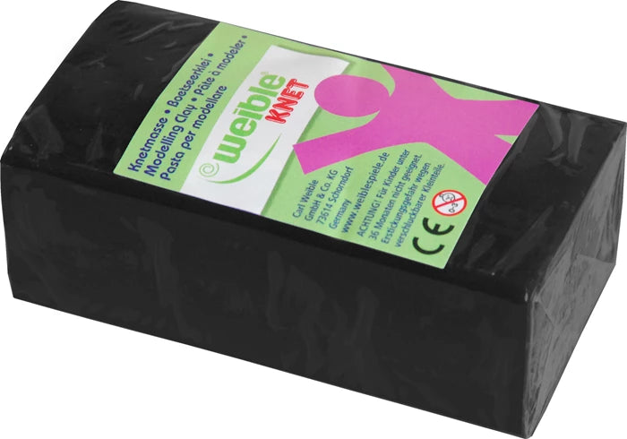 Blockknete 250 g, schwarz
