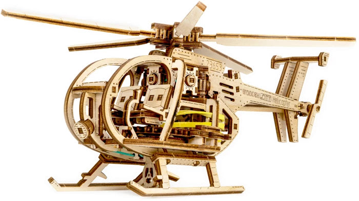 Wooden City 3D Helicopter