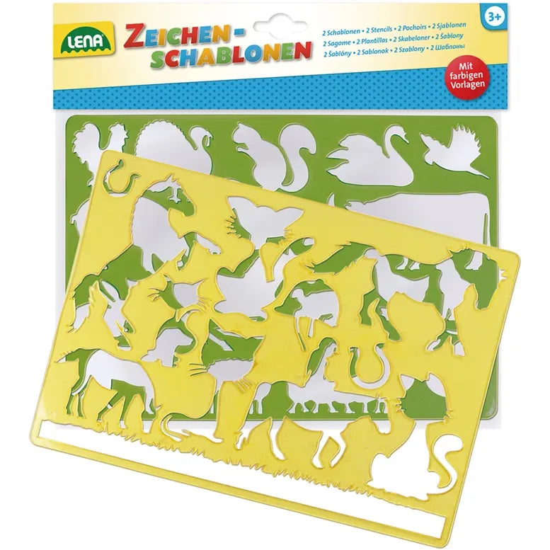 Zeichenschablonen Pferde und Katzen