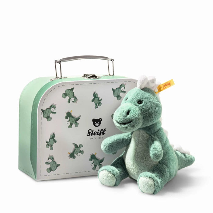 Steiff Joshi Baby T-Rex im Koffer hellgrün 16cm
