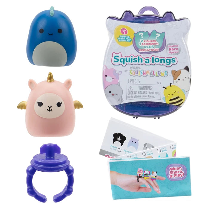 Squishmallows Squish-a-longs Ringe 2.5cm Blind ass. 