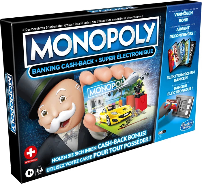 Monopoly Banking Cash-Back,d/f/i ab 8 Jahren, 2-4 Spieler, Batt. 3xAAA exkl.