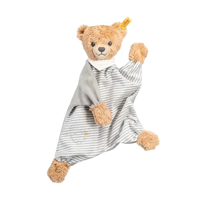 Steiff Schlaf-gut-Bär Schmusetuch hellgrau 30cm