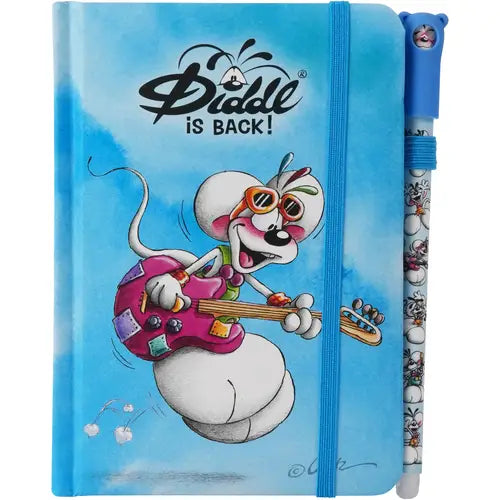 Diddl Notizbuch A6 mit Stift blau