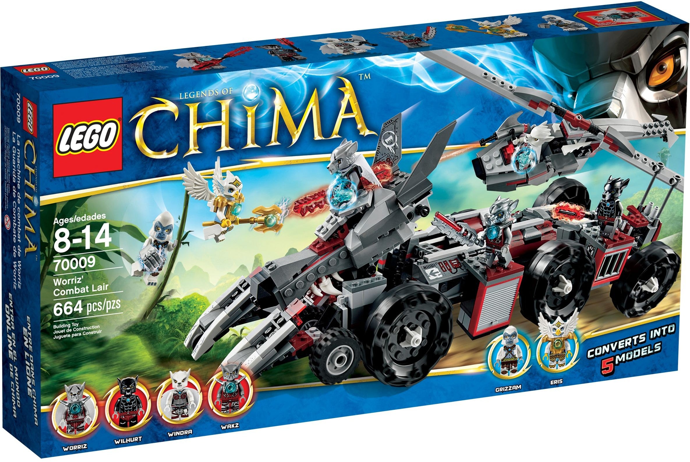 LEGO Legends of Chima Worriz Grosser Wolfstruck 70009