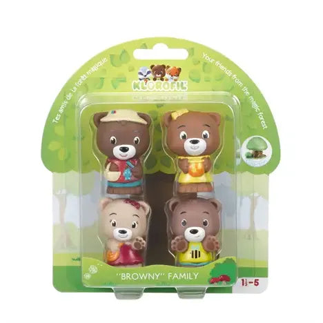 Klorofil Figurenset 4er-Set Familie «Browny»
