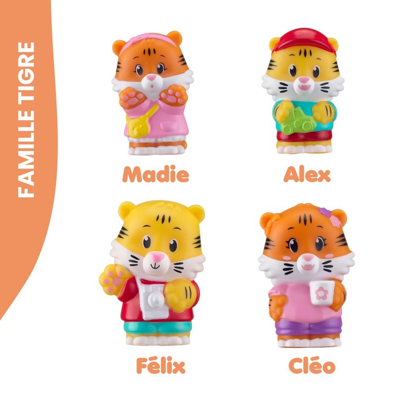 Klorofil Figurenset 4er-Set Familie «Tiger»