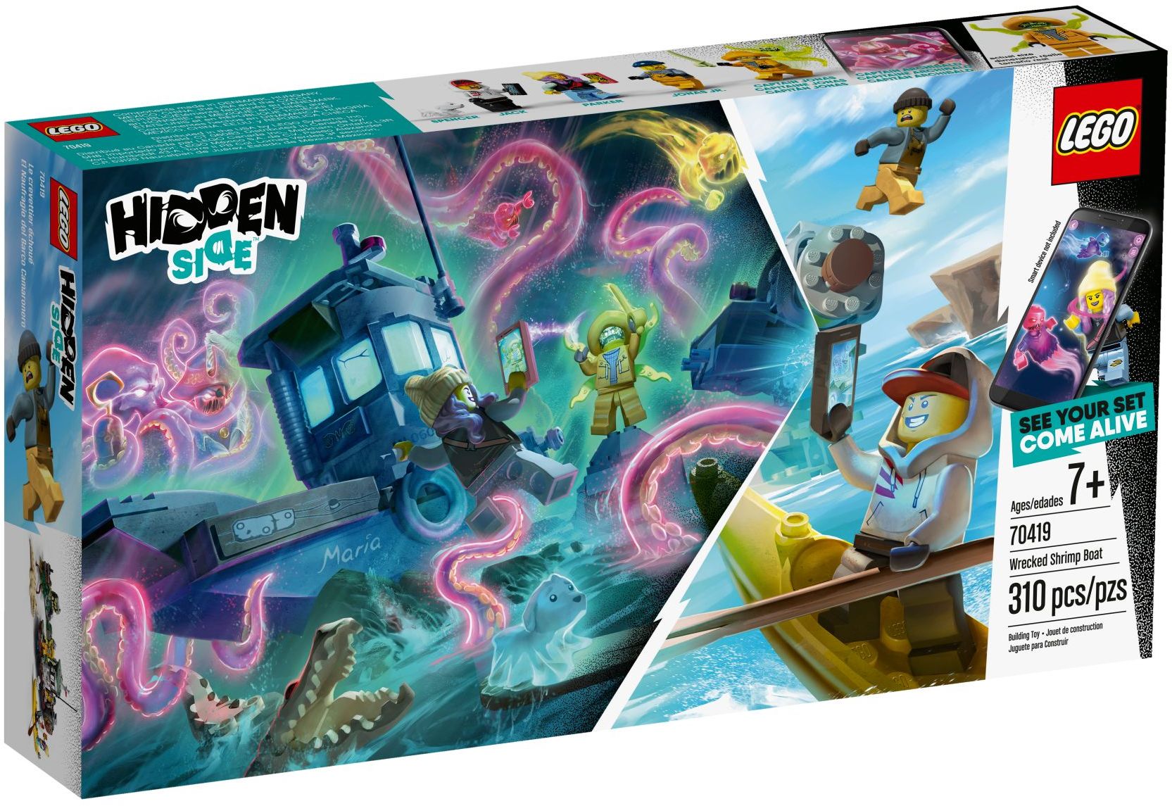 LEGO Hidden Side Gekenterter Garnelenkutter 70419