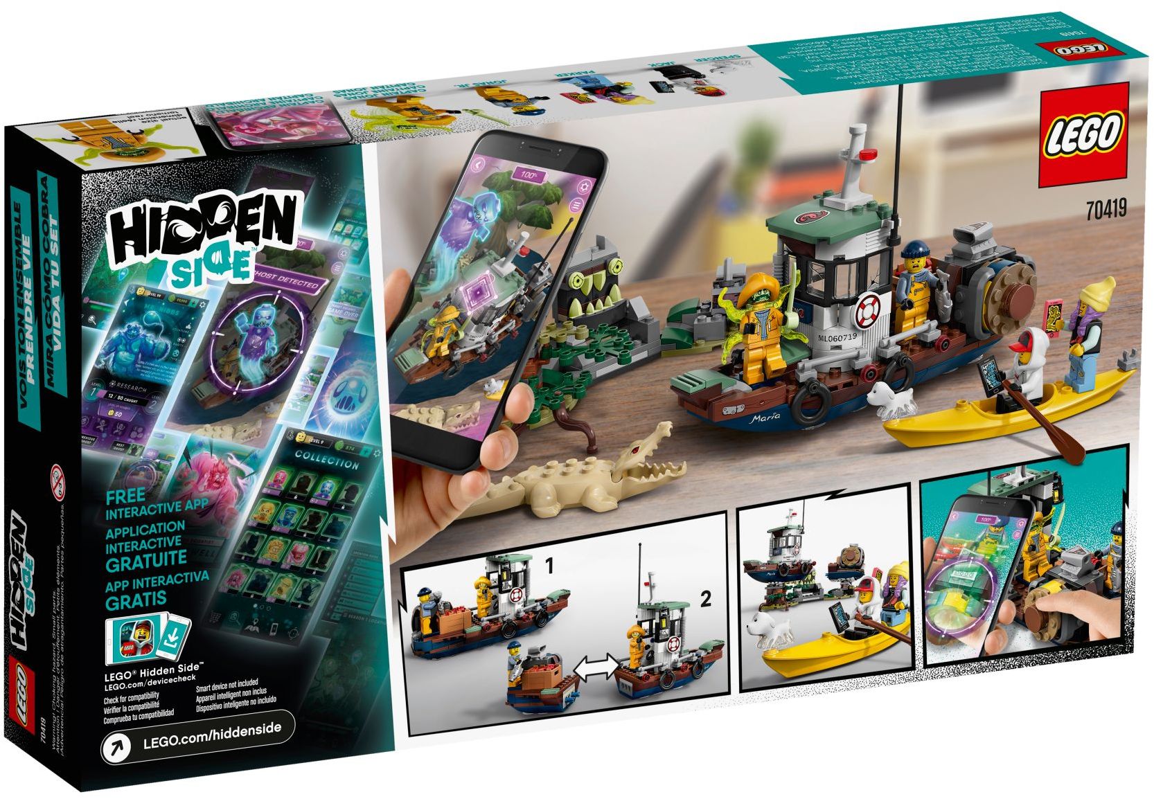LEGO Hidden Side Gekenterter Garnelenkutter 70419
