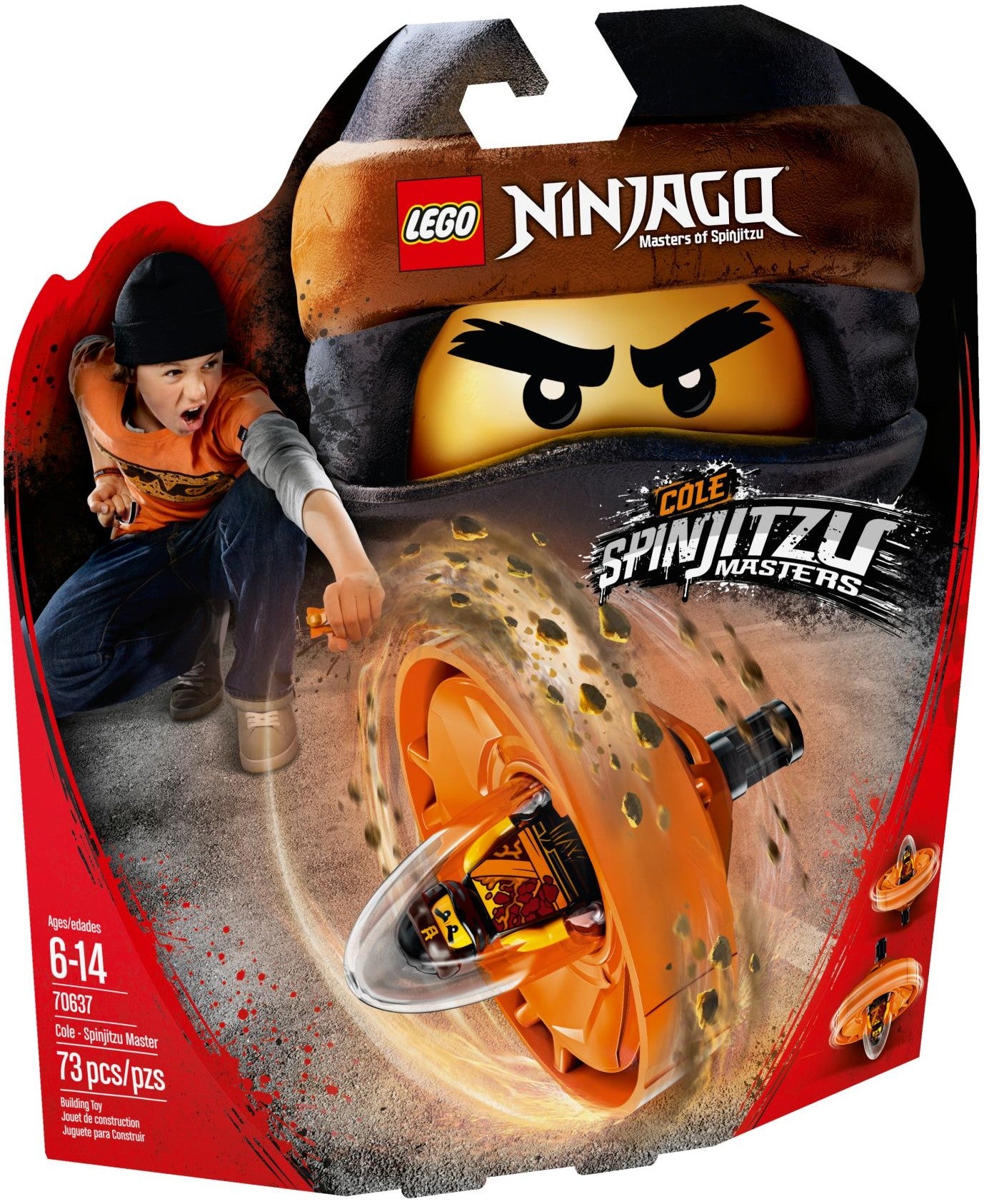 LEGO Ninjago Spinjitzu Meister Cole 70637