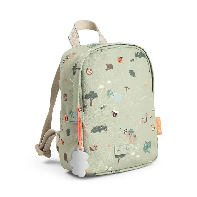 Done by Deer Kleiner Rucksack Tiny trails Grün 4 L