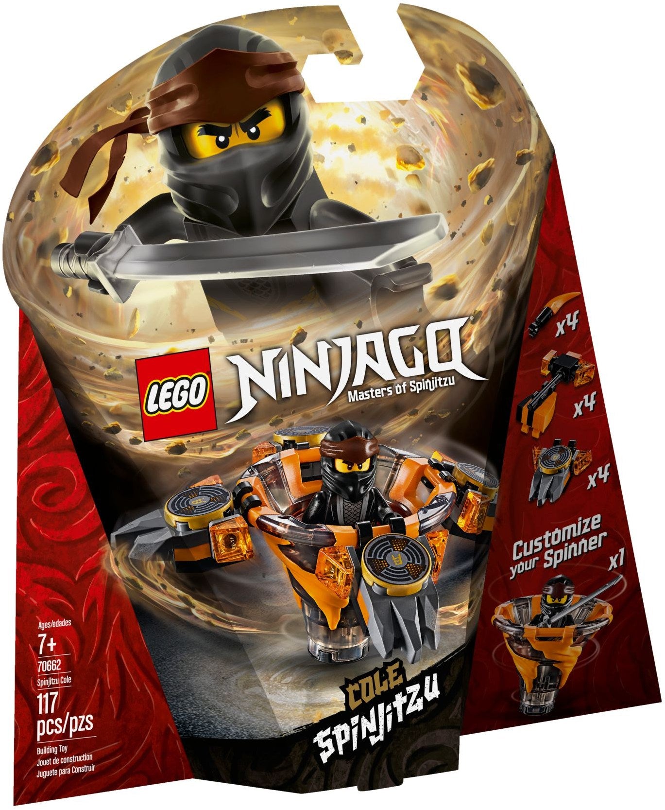LEGO Ninjago Spinjitzu Cole 70662