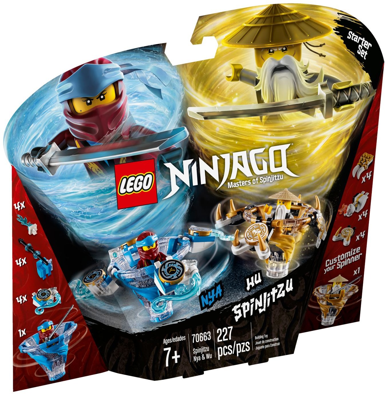 LEGO Ninjago Spinjitzu Nya & Wu 70663