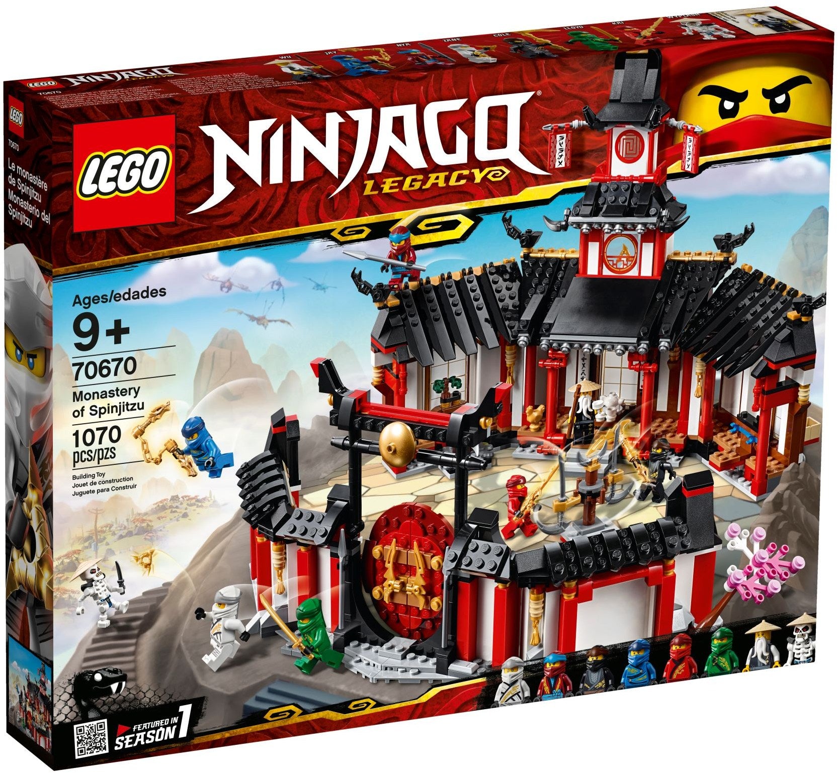 LEGO Ninjago Kloster des Spinjitzu 70670