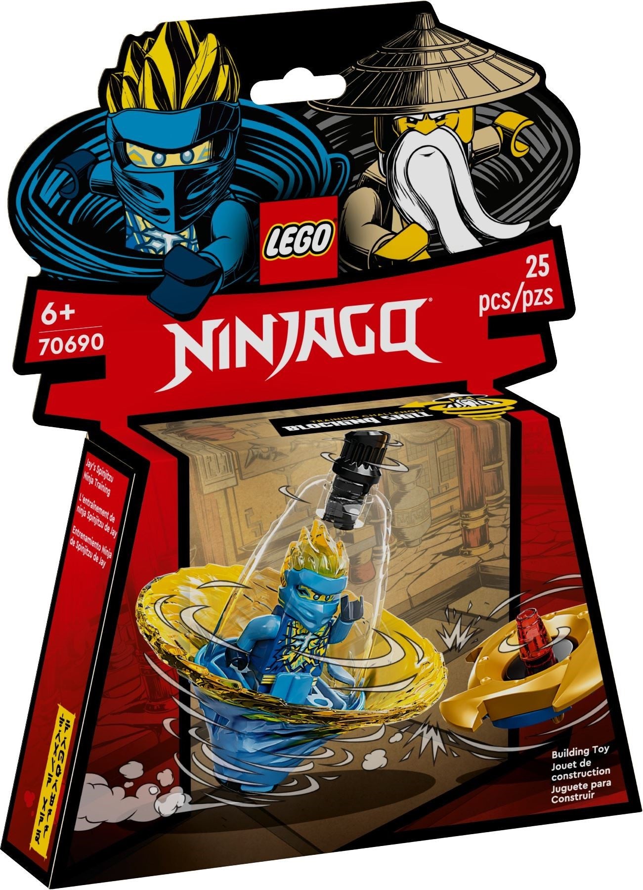 <transcy>LEGO NINJAGO L'entraînement de spinjitzu ninja de Jay 70690</transcy>