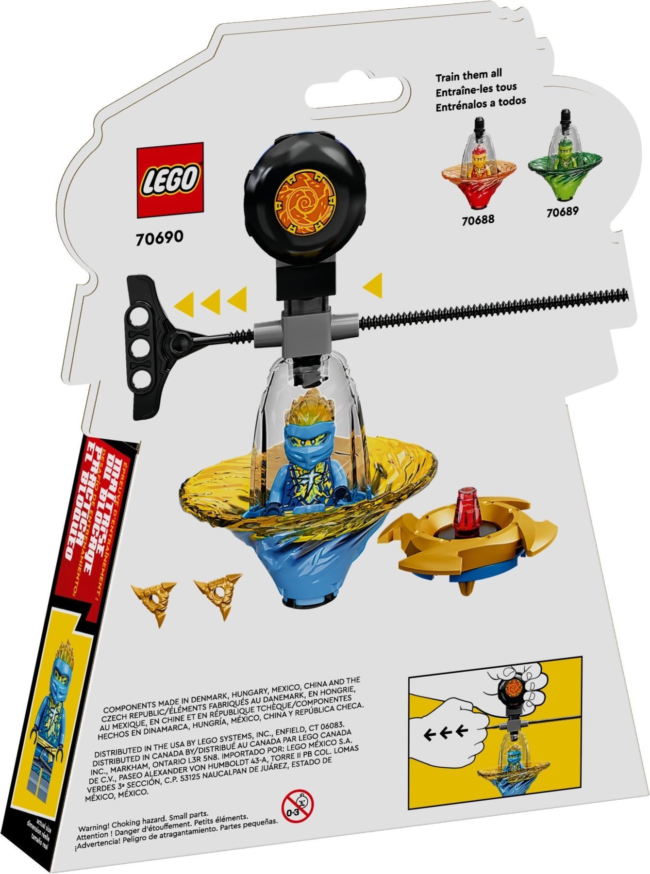 <transcy>LEGO NINJAGO L'entraînement de spinjitzu ninja de Jay 70690</transcy>