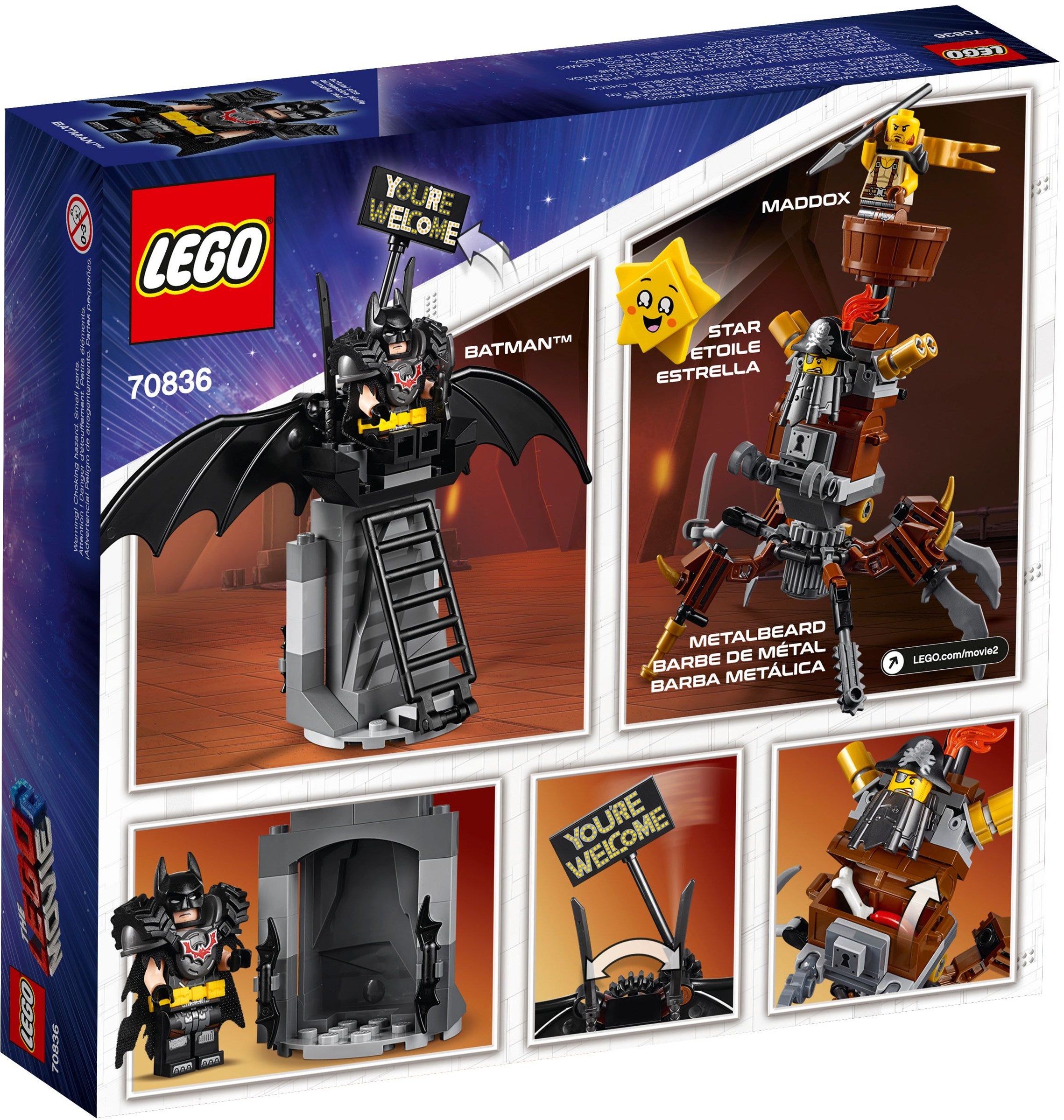 LEGO The LEGO Movie 2 Einsatzbereiter Batman und Eisenbart 70836