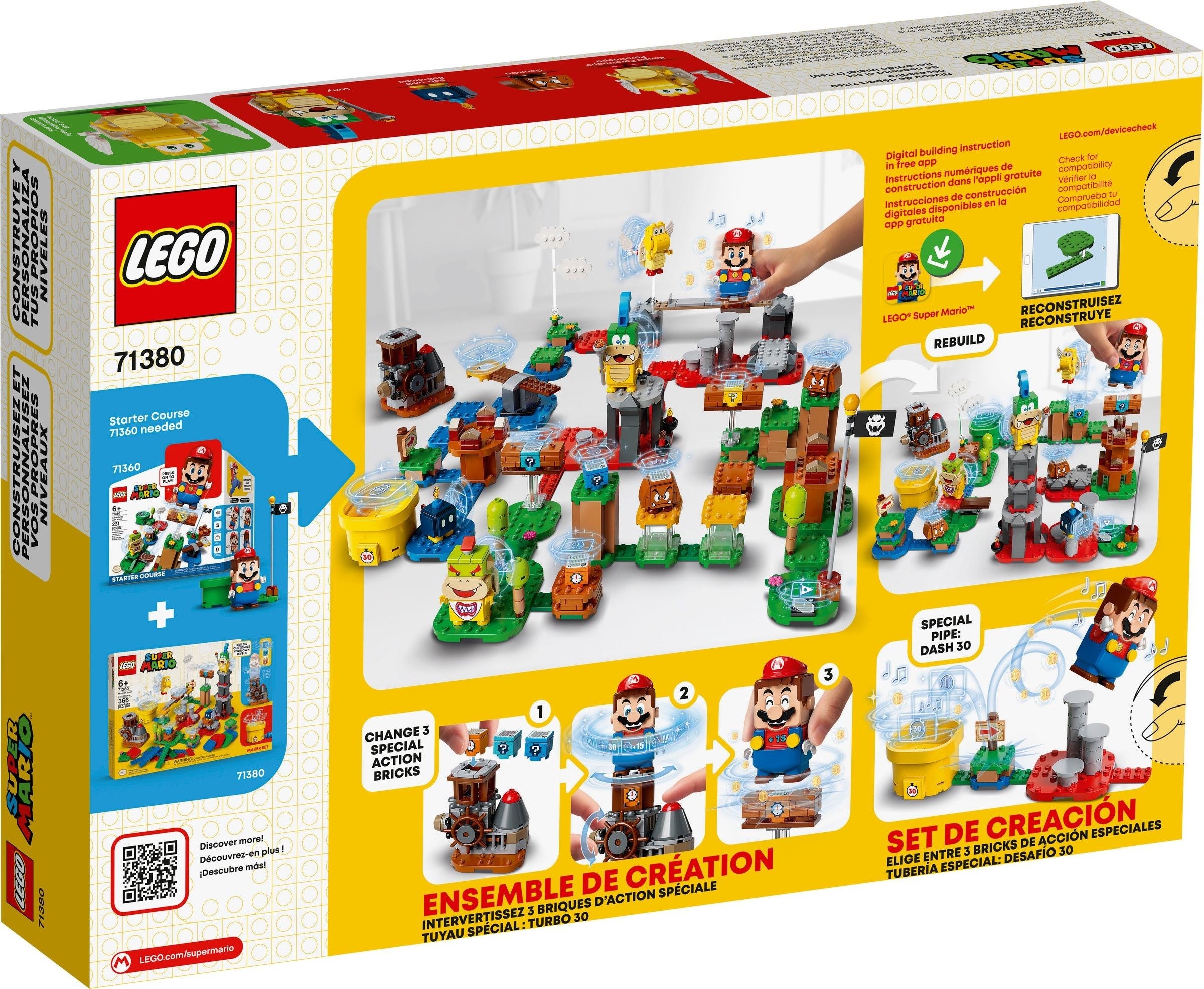 LEGO Super Mario Builder Set pour votre propre aventure 71380