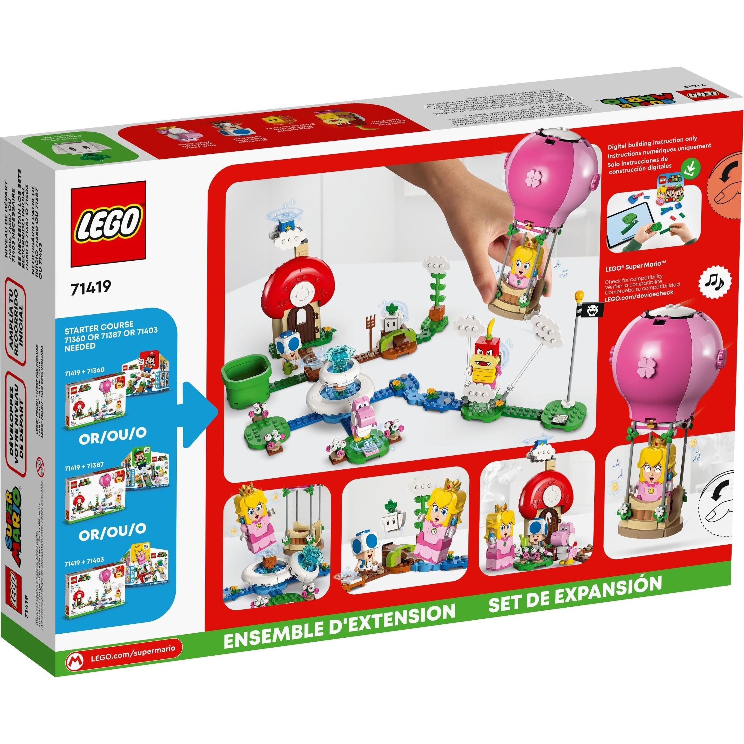 LEGO Super Mario Peach auf Ballonfahrt 71419